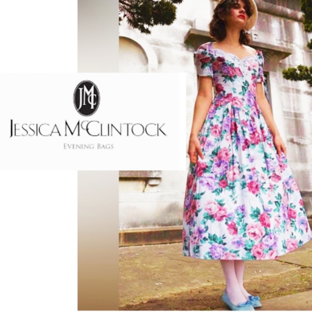 Floral Dress Off the shoulder Midi Dress